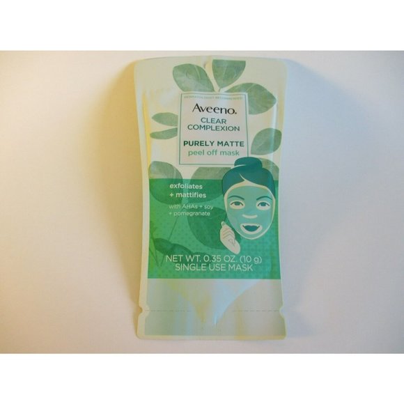 4 Aveeno Clear Complexion Purely Matte Peel Off Masks single use - Picture 2 of 3